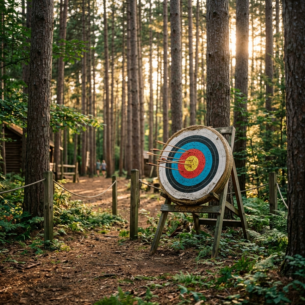 Archery at summer camp
